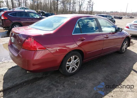 2006 Honda Accord 2.4 Se из США, поврежденный, VIN 1HGCM56306A087984